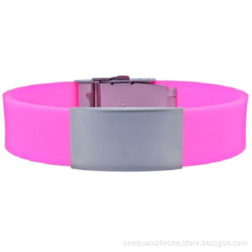 factory wholesale fashion silicone bracelets qr code
